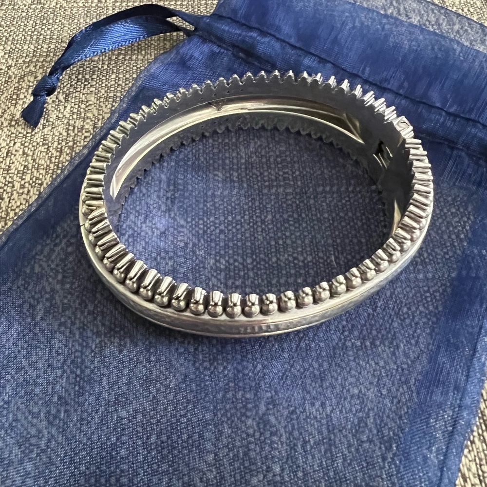 Brighton Silver hammered with beading bangle
Price Dropped! - Picture 3 of 7